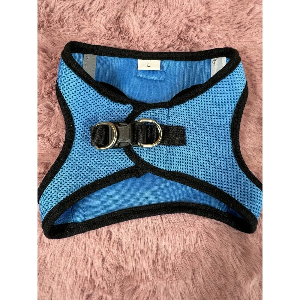 Dog Harness, Blue Mesh,‎ Size LARGE WITH BLACK